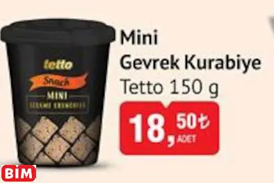TETTO  MİNİ GEVREK KURABİYE